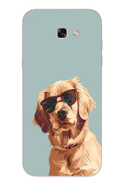 Le Balvo Samsung Galaxy A7 2017 Uyumlu Karizmatik Köpek Baskılı Silikon Kılıf