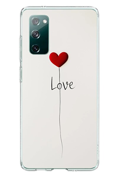 Le Balvo Samsung Galaxy S20 FE Uyumlu Love Aşk Baskılı Silikon Kılıf
