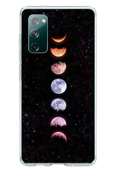 Le Balvo Samsung Galaxy S20 FE Uyumlu Tüm Gezegenler Baskılı Silikon Kılıf
