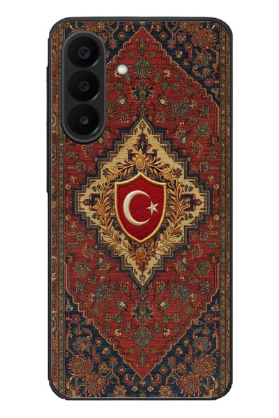 Le Balvo Samsung Galaxy A27 Uyumlu Türkiye Bayraklı Halı Baskılı Silikon Kılıf