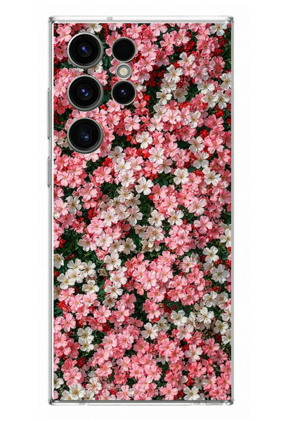 Le Balvo Samsung Galaxy S23 Ultra Uyumlu Ahenkli Papatyalar Baskılı Silikon Kılıf