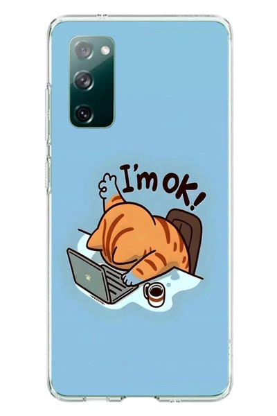 Le Balvo Samsung Galaxy S20 FE Uyumlu l'M Ok Baskılı Silikon Kılıf