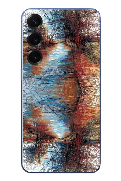 Le Balvo Samsung Galaxy S25 Plus Uyumlu Karışık Çizgiler Baskılı Silikon Kılıf