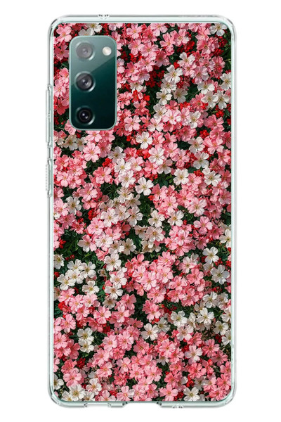Le Balvo Samsung Galaxy S20 FE Uyumlu Ahenkli Papatyalar Baskılı Silikon Kılıf