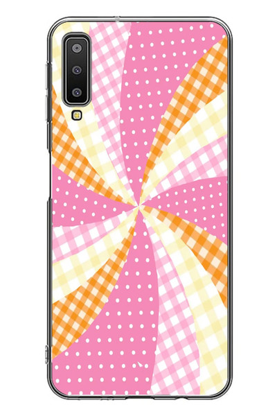 Le Balvo Samsung Galaxy A7 2018 Uyumlu İz Düşümleri Baskılı Silikon Kılıf