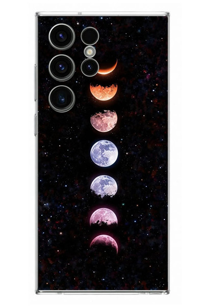 Le Balvo Samsung Galaxy S23 Ultra Uyumlu Tüm Gezegenler Baskılı Silikon Kılıf