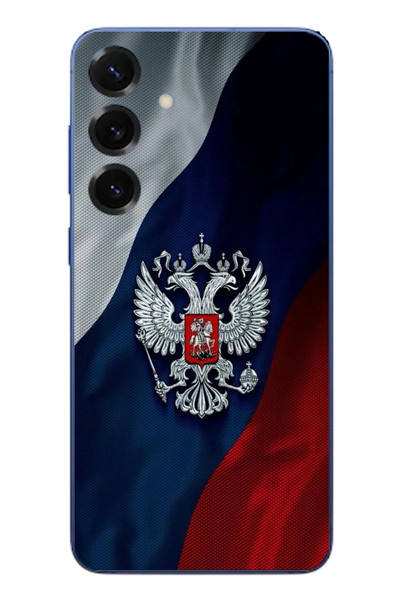 Le Balvo Samsung Galaxy S25 Plus Uyumlu Rusya Arması Baskılı Silikon Kılıf