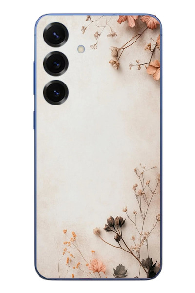 Le Balvo Samsung Galaxy S25 Plus Uyumlu Kuru Dallar Baskılı Silikon Kılıf