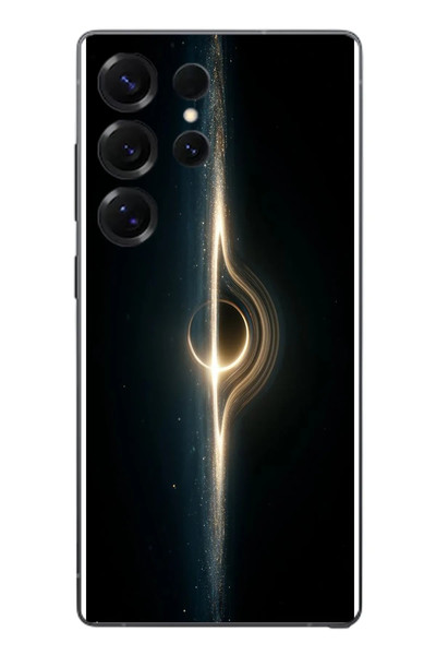 Le Balvo Samsung Galaxy S25 Ultra Uyumlu Galaksi Uzay Baskılı Silikon Kılıf