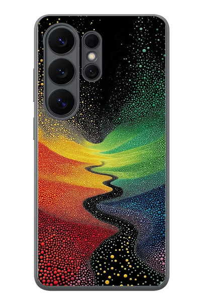 Le Balvo Samsung Galaxy S26 Ultra Uyumlu Renkli Yollar Baskılı Silikon Kılıf
