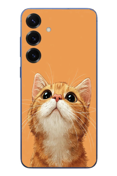 Le Balvo Samsung Galaxy S25 Plus Uyumlu Masum Kedi Baskılı Silikon Kılıf
