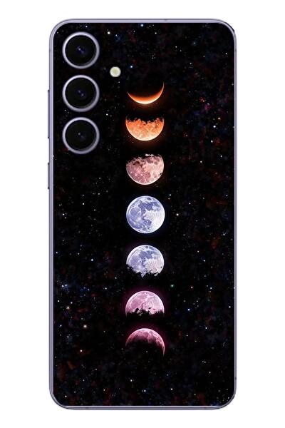 Le Balvo Samsung Galaxy S24 Plus Uyumlu Tüm Gezegenler Baskılı Silikon Kılıf