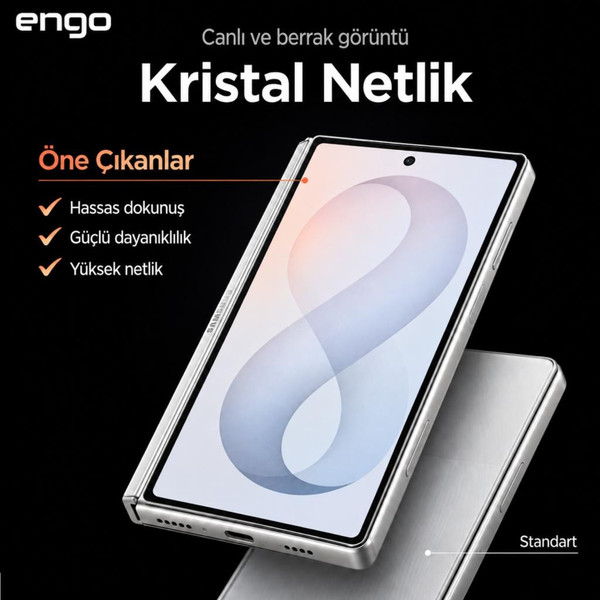Engo Samsung Galaxy Z Fold8 İle Uyumlu Dış Ekran Koruyucu 5.5