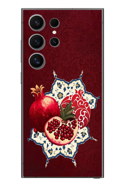 Le Balvo Samsung Galaxy S24 Ultra Uyumlu Nar Retro Baskılı Silikon Kılıf