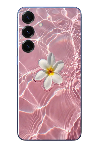 Le Balvo Samsung Galaxy S25 Plus Uyumlu Dalgalı Papatya Baskılı Silikon Kılıf