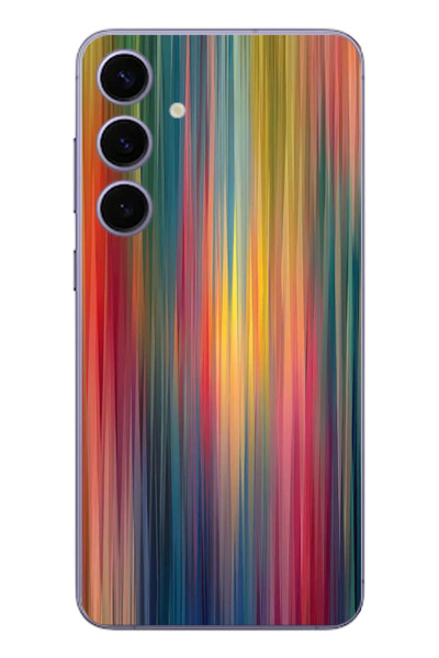 Le Balvo Samsung Galaxy S24 Plus Uyumlu Gökkuşağı Karışımı Baskılı Silikon Kılıf