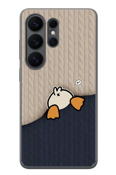 Le Balvo Samsung Galaxy S26 Ultra Uyumlu Şaşkın Ördek Baskılı Silikon Kılıf