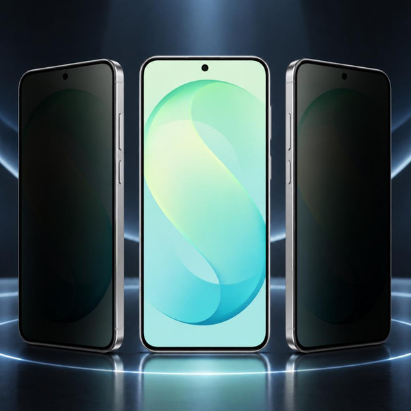 Engo Samsung Galaxy S26 FE İle Uyumlu Hayalet Ekran Koruyucu SM-S741B Anti-Spy Gizlilik Koruması 9H Esnek Nano