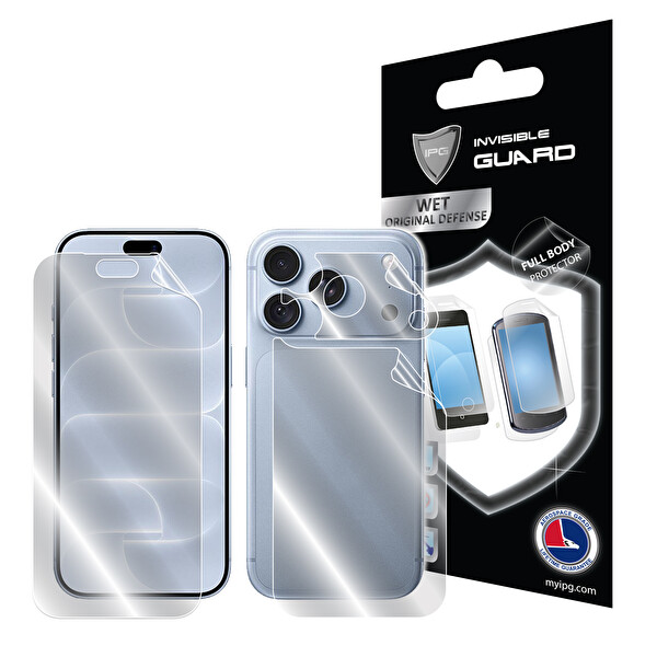 IPG Apple iPhone 18 Pro Uyumlu IPG Hydrogel İnce TPU Tam Kaplama Ekran ve Arka Koruma
