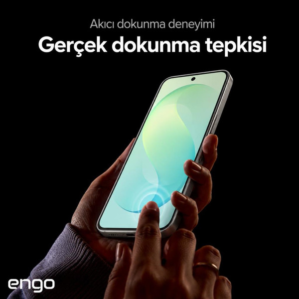 Engo Samsung Galaxy S26 FE İle Uyumlu Ekran Koruyucu SM-S741B Nano Parlak 9H Kırılmaz Esnek Cam Çizilmeye Dayanıklı Şeffaf