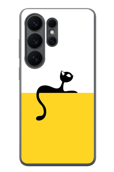 Le Balvo Samsung Galaxy S26 Ultra Uyumlu Dişi Kedi Baskılı Silikon Kılıf