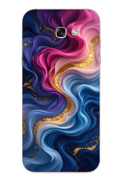 Le Balvo Samsung Galaxy A7 2017 Uyumlu Renk Katranı Baskılı Silikon Kılıf