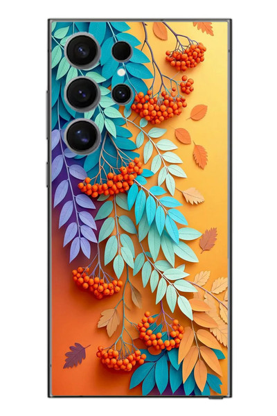 Le Balvo Samsung Galaxy S24 Ultra Uyumlu Pastoral Çicekler Baskılı Silikon Kılıf