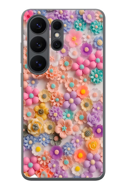 Le Balvo Samsung Galaxy S26 Ultra Uyumlu Çiçek Bükleleri Baskılı Silikon Kılıf