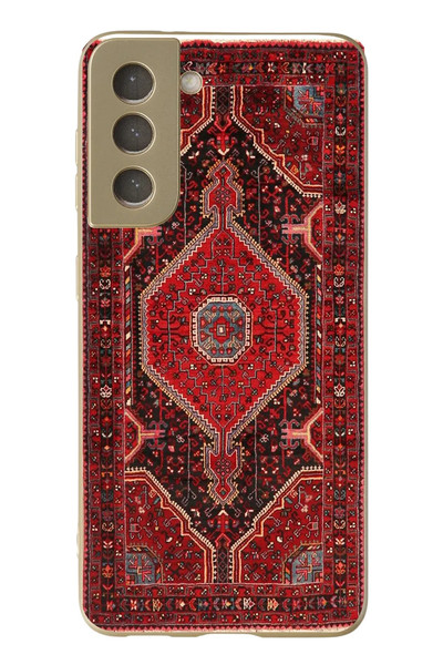 Le Balvo Samsung Galaxy S21 FE Uyumlu Anadolu Halısı Baskılı Silikon Kılıf