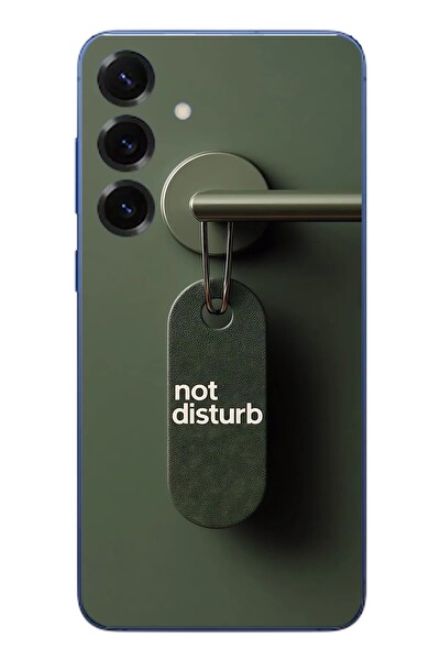 Le Balvo Samsung Galaxy S25 Plus Uyumlu Not Disturb Baskılı Silikon Kılıf