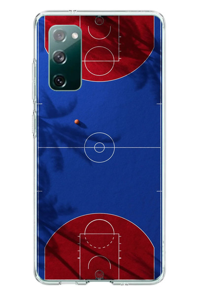 Le Balvo Samsung Galaxy S20 FE Uyumlu Basketbol Sahası Baskılı Silikon Kılıf