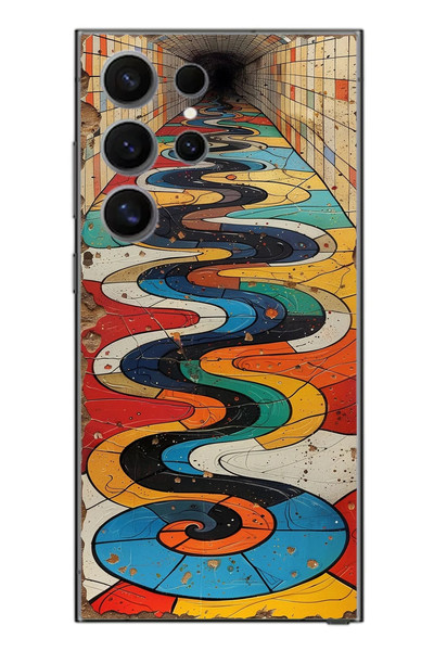 Le Balvo Samsung Galaxy S24 Ultra Uyumlu Renk Duvarı Baskılı Silikon Kılıf
