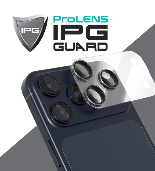 IPG iPhone 18 Pro için IPG ProLENS Tam Kamera Şeffaf Lens Koruma Çerçeveli Tek Gövde Kamera Lens Koruması
