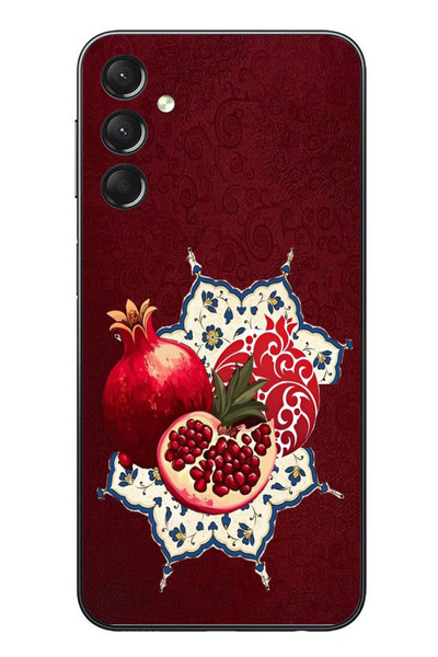 Le Balvo Samsung Galaxy A24 Uyumlu Nar Retro Baskılı Silikon Kılıf