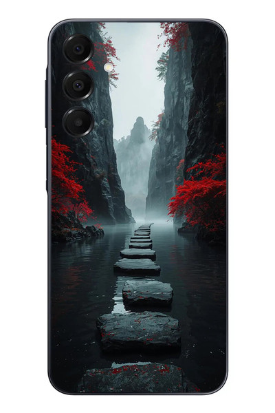 Le Balvo Samsung Galaxy A16 Uyumlu Karanlık Yolu Baskılı Silikon Kılıf