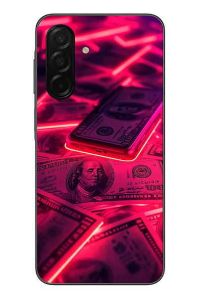 Le Balvo Samsung Galaxy A26 Uyumlu Kızıl Dolarlar Baskılı Silikon Kılıf