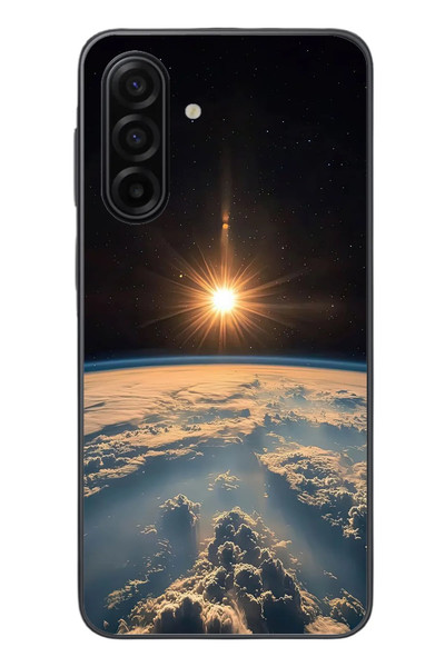 Le Balvo Samsung Galaxy A17 Uyumlu Uzay Günbatımı Baskılı Silikon Kılıf
