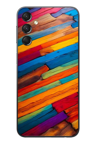 Le Balvo Samsung Galaxy A24 Uyumlu Renk Geçişleri Baskılı Silikon Kılıf