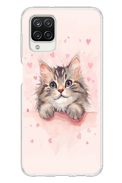 Le Balvo Samsung Galaxy A12 Uyumlu Benim Kedim Baskılı Silikon Kılıf