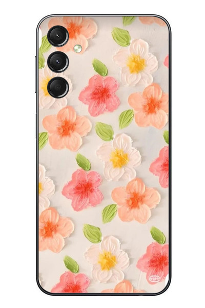 Le Balvo Samsung Galaxy A24 Uyumlu Güzel Papatyalar Baskılı Silikon Kılıf
