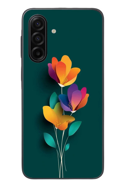 Le Balvo Samsung Galaxy A17 Uyumlu Modernizimin Çicekleri Baskılı Silikon Kılıf
