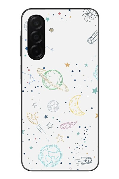 Le Balvo Samsung Galaxy A26 Uyumlu Uzay Yolculuğu Baskılı Silikon Kılıf