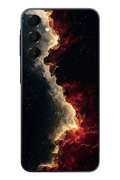 Le Balvo Samsung Galaxy A16 Uyumlu Uzay Boşluğu Baskılı Silikon Kılıf