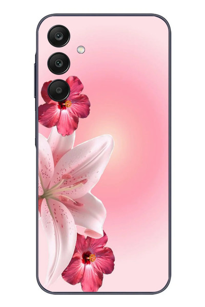 Le Balvo Samsung Galaxy A25 Uyumlu Tematik Çiçek Baskılı Silikon Kılıf
