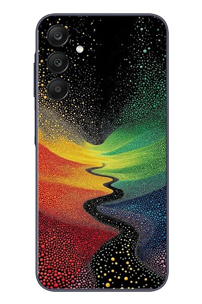Le Balvo Samsung Galaxy A25 Uyumlu Renkli Yollar Baskılı Silikon Kılıf