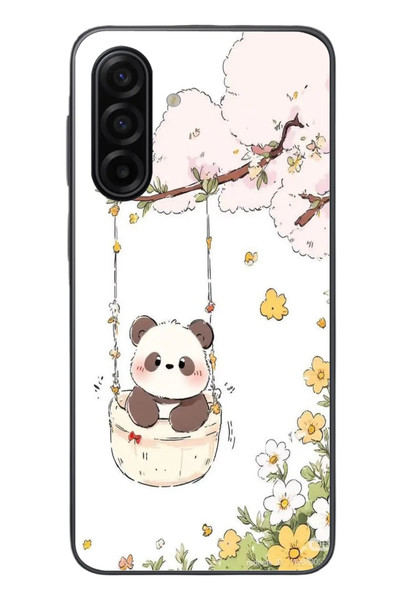 Le Balvo Samsung Galaxy A17 Uyumlu Sallanan Panda Baskılı Silikon Kılıf