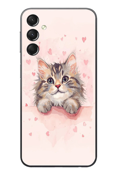 Le Balvo Samsung Galaxy A24 Uyumlu Benim Kedim Baskılı Silikon Kılıf