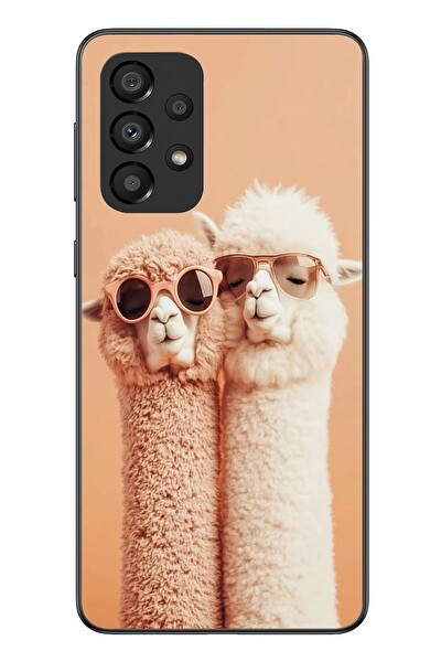 Le Balvo Samsung Galaxy A33 Uyumlu Sevgili Lamalar Baskılı Silikon Kılıf