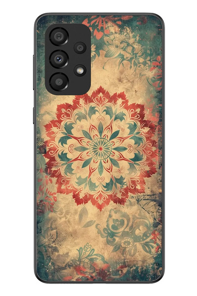 Le Balvo Samsung Galaxy A33 Uyumlu Ebru Çizgisel Baskılı Silikon Kılıf