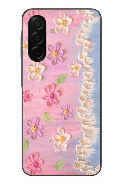 Le Balvo Samsung Galaxy A26 Uyumlu Çiçek Dalgaları Baskılı Silikon Kılıf